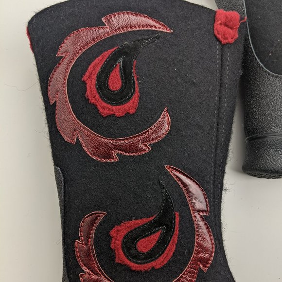 Sheep Wool Felt Galoshes Boots Size Valenki EU 39 - Picture 3 of 13